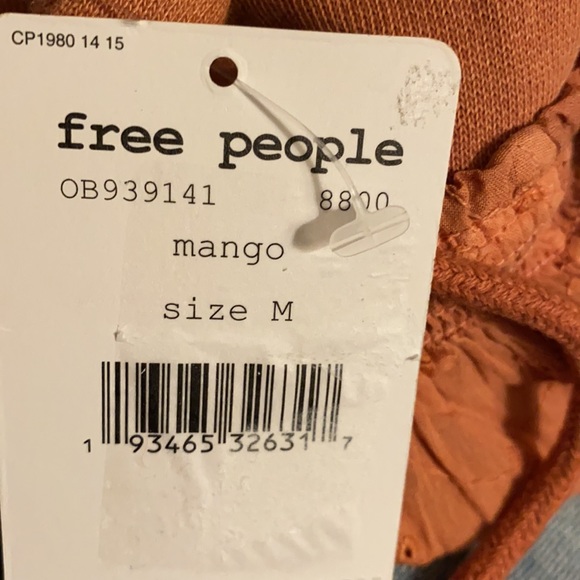 Free people piper pieced crop hoodie size M - Picture 4 of 7